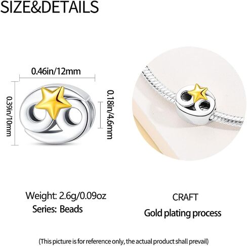 Silver Charms for Pandora Bracelets and Necklaces 12 Horoscope Pendant for Women Jewelry Gifts in Kuwait