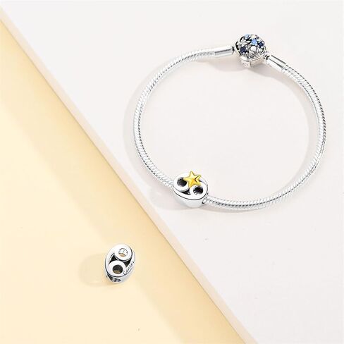 Silver Charms for Pandora Bracelets and Necklaces 12 Horoscope Pendant for Women Jewelry Gifts in Kuwait