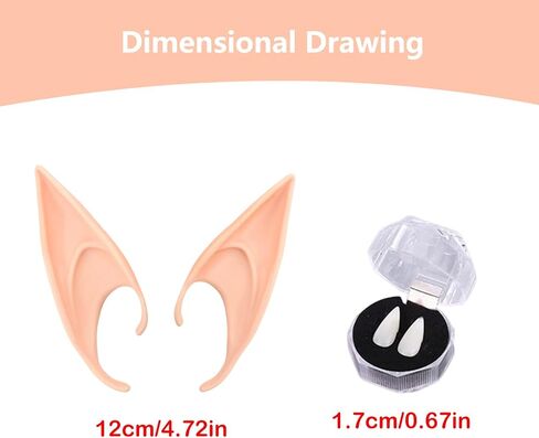NUMJAW Elf Tiara Fairy Ears الجنية الملحقات للنساء عصر النهضة القرون الوسطى الجنية أزياء قزم عقال سلسلة الجنية الأيرلندية تأثيري قزم خوذة قزم الأذن لماردي غرا كرنفال فستان حفلة تنكرية in Kuwait