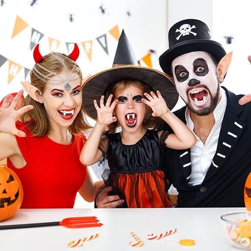 NUMJAW Elf Tiara Fairy Ears الجنية الملحقات للنساء عصر النهضة القرون الوسطى الجنية أزياء قزم عقال سلسلة الجنية الأيرلندية تأثيري قزم خوذة قزم الأذن لماردي غرا كرنفال فستان حفلة تنكرية in Kuwait