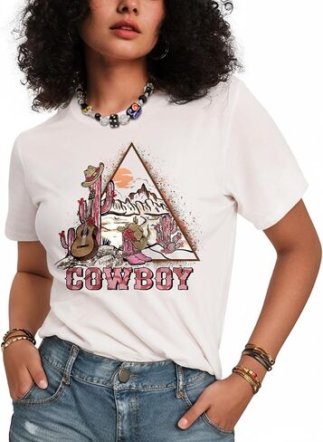 Flafens Graphic Tees T Shirts for Women - Cute Womens T-Shirts Cotton Tshirts Tops Teens Girls in Saudi Arabia