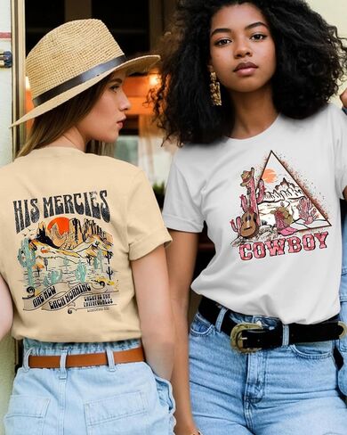 Flafens Graphic Tees T Shirts for Women - Cute Womens T-Shirts Cotton Tshirts Tops Teens Girls in Saudi Arabia