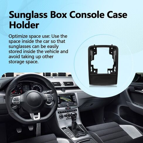 Beige Sunglass Box Console Case Holder Compatible with VW Jetta MK6 2011-2018 Passat B7 Replaces 56D868837A, Overhead Console Glasses Holder, Roof Console Sunglasses Case (Beige) in Saudi Arabia