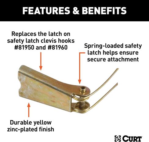 CURT 81999 مزلاج أمان بديل لخطاف Clevis لـ CURT #81950 أو #81960 in Saudi Arabia