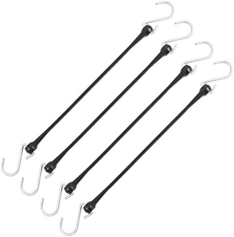 The Perfect Bungee 18" Industrial Grade Polyurethane Bungee Strap, Made in The USA, 4 Pack, Black in Saudi Arabia