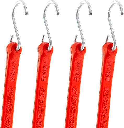 The Perfect Bungee 18" Industrial Grade Polyurethane Bungee Strap, Made in The USA, 4 Pack, Black in Saudi Arabia