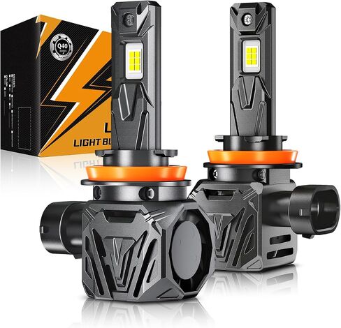 Auxbeam H11 H8 H9 Fog Light, 6500K 120W 30000LM 800% Brighter, Wireless H11 Powersports Light For UTV ATV Offroad Vehicles, Plug and Play in Saudi Arabia
