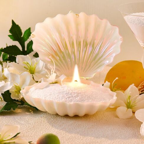 2.2 lb Pearled Sand Wax Candle Customized Powder Candle Making Sand Candles Kit Palm Wax Pearls Natural Non Toxic Refillable Wax Sand with Wicks for DIY Pearled Candle Making(Christmas Fir) in Kuwait