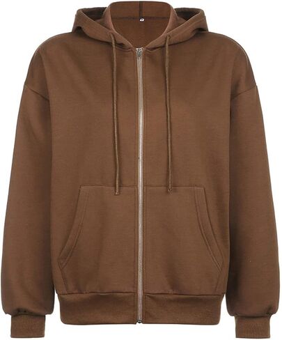 COOLMONAR Women Y2K Hoodie Y2K Athletic Workout Basic Casual Sweatshirt Harajuku Zip Up Hoodies in Saudi Arabia