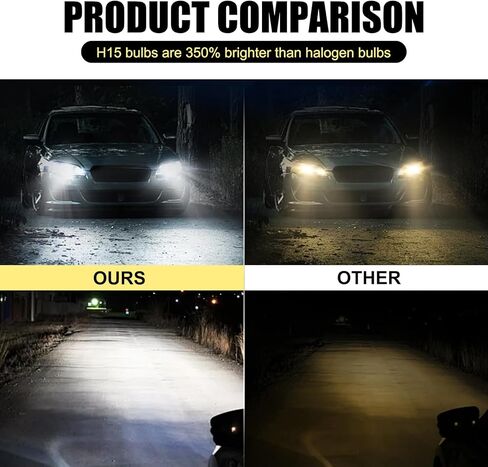 قطعتان من مصابيح الضباب للسيارة، لمبة سبائك الألومنيوم H11B 80 وات، رقاقة CSP مضادة للضباب، مناسبة لمعظم السيارات (أبيض) in Kuwait