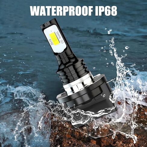 قطعتان من مصابيح الضباب للسيارة، لمبة سبائك الألومنيوم H11B 80 وات، رقاقة CSP مضادة للضباب، مناسبة لمعظم السيارات (أبيض) in Kuwait