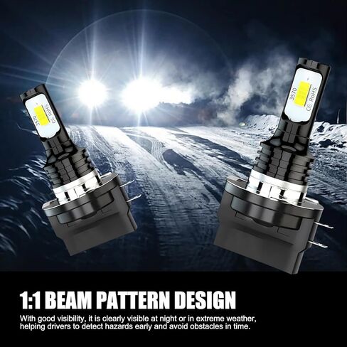 قطعتان من مصابيح الضباب للسيارة، لمبة سبائك الألومنيوم H11B 80 وات، رقاقة CSP مضادة للضباب، مناسبة لمعظم السيارات (أبيض) in Kuwait