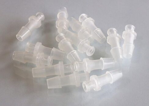 BleedZone - Male Luer Lock Connector - 1/4" Hose Barb Fittings, PP Polypropylene Hose Luer Lock Adapter, 25x Hose Barb Adapter for Laboratory Equipment, Luer Lock Tubing, Luer Lock Fittings in Saudi Arabia