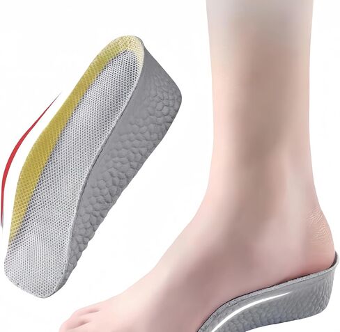 2 Pairs Insole Height,Orthopedic High Cushion, Arch Support Insoles for Plantar Fasciitis, Flat Feet, Over-Pronation, Achilles Tendonitis, Foot Pain Relief (1.4inch) in Saudi Arabia