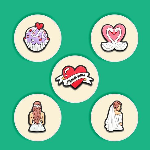 Panda Butterfly Valentine's Day Breast Cancer Shoe Charms, Curling Sport Feminist Sea Exploration Croc Charms Pack for Shoe Decoration in Saudi Arabia