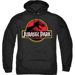 Popfunk Classic Jurassic Park Classic Logo T Rex Pull-Over Hoodie Sweatshirt