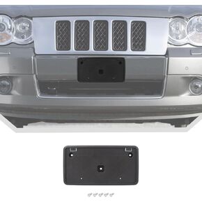 JeCar Front License Plate Bracket Frame Fit for Jeep Grand Cherokee 2004-2011 License Plate Holder Mount