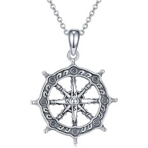 Buddhist Necklace for Men 925 Sterling Silver Amulet Necklace Vintage Buddhist Jewelry for Men Women