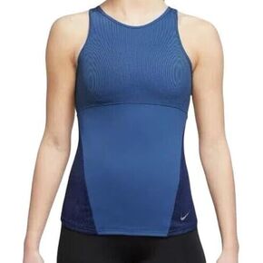 Nike Womens Yoga Sleeveless Tank Top, Size Small, Blue, DR0374-407