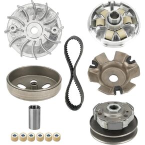 YOUXMOTO Clutch Set and Variator Assembly for Gy6 150cc, with 743 belt, fit for GY6 125cc And 150cc 4-Stroke Engine Scooter ATV for Taotao for Roketa Sunl