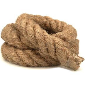 Rope & Cord 100% Hemp Natural Jute Cord – Eco-Friendly Rope for DIY Hobbies – 5/8 Inch (5 Meters)