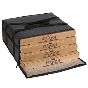 musbus 2 pack Pizza Carrier Insulated Bags Large for Deliveries, Insulated Pizza Carrier Delivery Bag 20x23 Food Bag for Personal and Professional Use