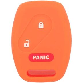 SEGADEN Silicone Cover Protector Case Holder Skin Jacket Compatible with HONDA 3 Button Remote Key Fob 2 BTN + Panic CV4215 Deep Purple
