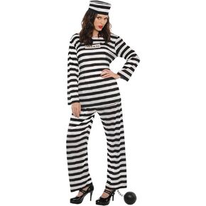 Amscan Standard Adult Lady Lawless Prisoner Costume X-Large - 3 Seperate Costumes Per Order