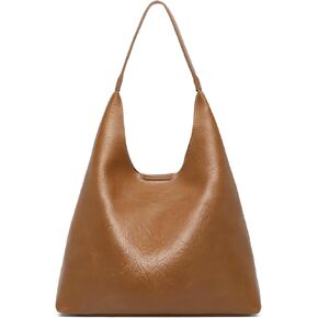 Kseymeir Hobo Bags for Women, Slouchy Handbag Vegan Leather Shoulder Purse 2pcs Work Tote