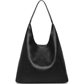 Kseymeir Hobo Bags for Women, Slouchy Handbag Vegan Leather Shoulder Purse 2pcs Work Tote