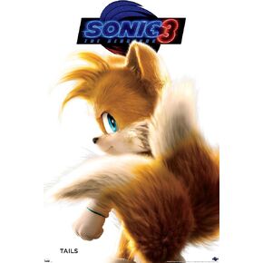 Trends International Sonic The Hedgehog 3 - Tails Feature Series Wall Poster, 22.37" x 34.00", Premium Unframed Version