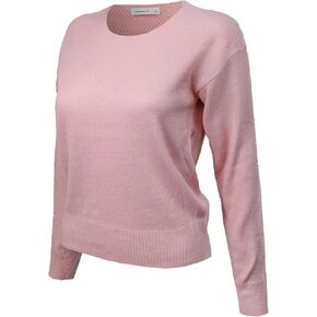 Women's Women's Awesome 21 Long Sleeve Round Neck Waffle Detail Sweater
