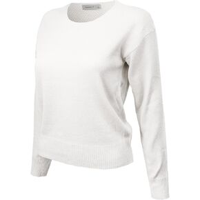Women's Women's Awesome 21 Long Sleeve Round Neck Waffle Detail Sweater