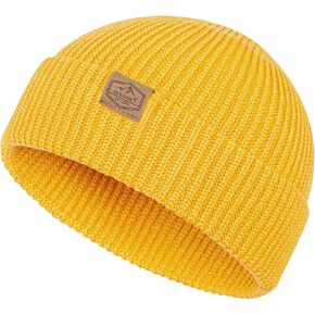 Fisherman Beanie Hats for Men Women,Knit Cuffed Short Trawler Beanie,Warm & Soft Stylish Skullcap Winter Spring Autumn