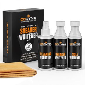 Ultimate Sneaker Whitener Kit - Complete Shoe Whitening Solution with Sneaker Cleaner, Whitener, Sole Whitener, and Hi-Tech Cloth
