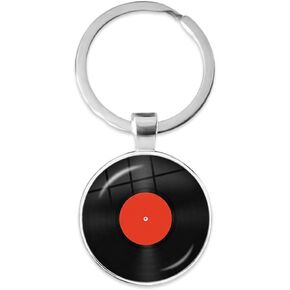 Vinyl Record Player Keychains for DJ Music Lover Gifts for Christmas Birthday Gifts for Musicians Composers Music Teacher Student Graduation Gift Phonograph Disk Key Chain Accessories