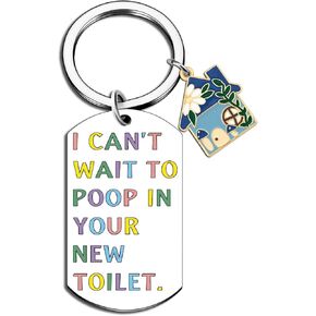 Stocking Stuffer for Couples Women Men New Home Keychain Gift Ideas Basket First Apartment House Gifts Moving Away Gifts for Friends Adults Coworkers Sisters Long Distance New Home