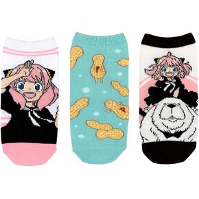 Everything Legwear Spy x Family Lowcut Socks (3 Pair) - Anya - One Size Fits Most