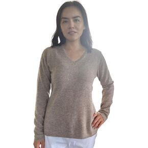 100% Cashmere Long Sleeve Pullover V Neck Sweater. Comfort, Luxury,Soft Silky Texture. Essential Classic Pullover