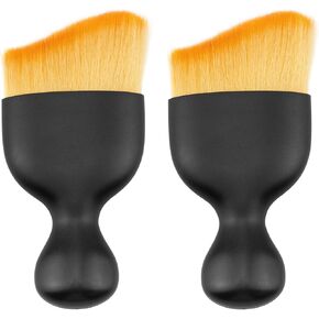 Quacc 2 PCS Car Interior Cleaning Soft Brush Car Interior Detailing Dust Brushes No Scratch Auto Interior Dust Brush for Car Dashboard, Air Conditioner Vents, Seat Gaps, Computer