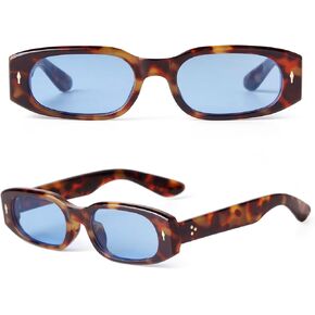 SDINM Retro Rectangle Sunglasses for Women Men Fashion Narrow Square Frame Vintage 90s Accessories Y2k Style