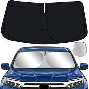 سيارة الشمس الظل لهوندا ريدجلاين 2017 2018 2019 2020 2021 2022 2023 2024 اكسسوارات السيارات الداخلية طوي ظلة الزجاج الأمامي قناع برودة حامي غطاء النوافذ الأمامية درع in Kuwait