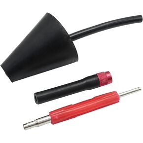 UOIENRT Automotive EVAP Service Port Adapter Kit Smoke Machine Automotive Cone Adapter Leak Detector for Automotive Exhaust and Intake Diagnostics