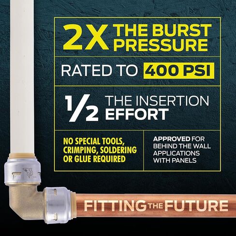 SharkBite Max 3/4 بوصة × 3/4 بوصة MIP × 18 بوصة موصل سخان مياه مرن مموج من الفولاذ المقاوم للصدأ، ادفع لتوصيل تركيبات السباكة النحاسية، أنابيب PEX، النحاس، CPVC، PE-RT، HDPE، URSS3134FX18Z in Kuwait