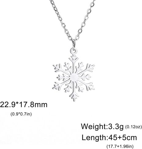 kkjoy Christmas Necklace Stainless Steel Festive Pendant Necklace for Christmas Party Jewelry Gift for Women Men in Saudi Arabia