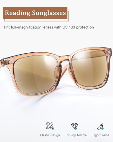 Reading Sunglasses for Women Men, Full Lens readers Sunglasses UV400 Protection IF8082 in Kuwait