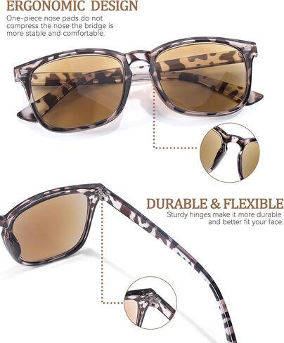 Reading Sunglasses for Women Men, Full Lens readers Sunglasses UV400 Protection IF8082 in Kuwait
