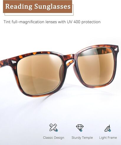 Reading Sunglasses for Women Men, Full Lens readers Sunglasses UV400 Protection IF8082 in Kuwait