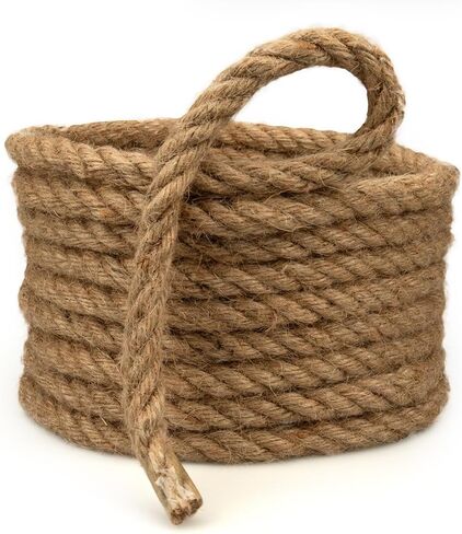 Rope & Cord 100% Hemp Natural Jute Cord – Eco-Friendly Rope for DIY Hobbies – 5/8 Inch (5 Meters) in Kuwait
