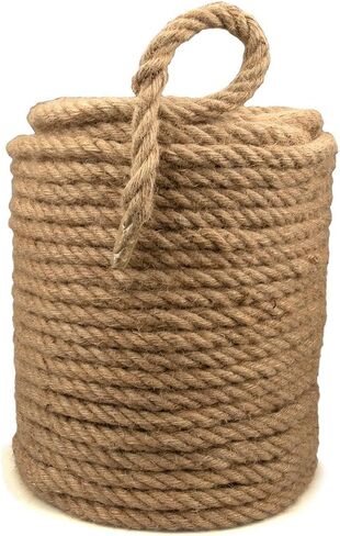 Rope & Cord 100% Hemp Natural Jute Cord – Eco-Friendly Rope for DIY Hobbies – 5/8 Inch (5 Meters) in Kuwait